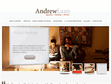 Tablet Screenshot of andrewlazo.com